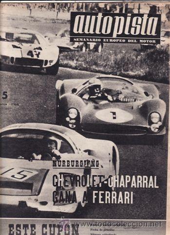 Coches: REVISTA AUTOPISTA N&ordm; 384 A&Ntilde;O 1966.