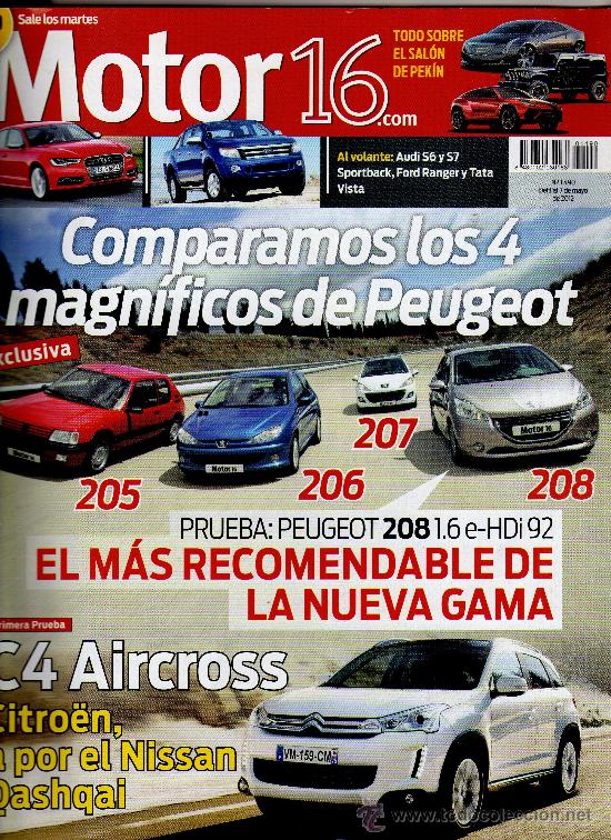 Coches: REVISTA MOTOR 16 N&ordm; 1490 (del 1 al 7 de mayo del 2012 &middot; 68 P&aacute;ginas)