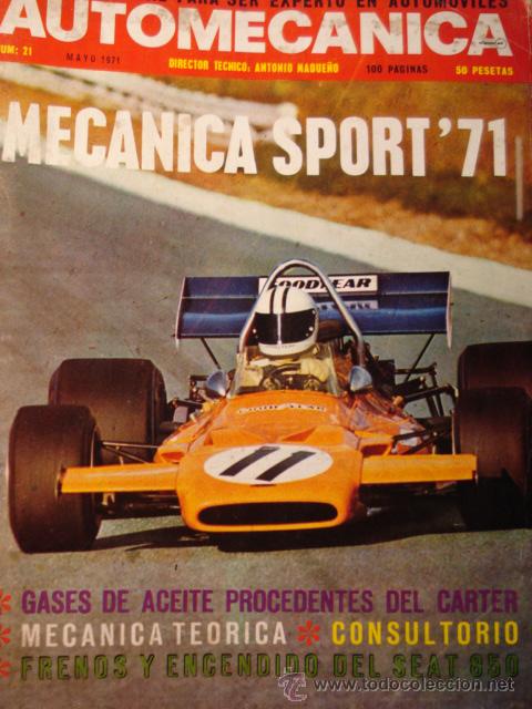 Autos: REVISTA AUTOMECANICA - NUM. 21 Seat 850 - frenos - encendido