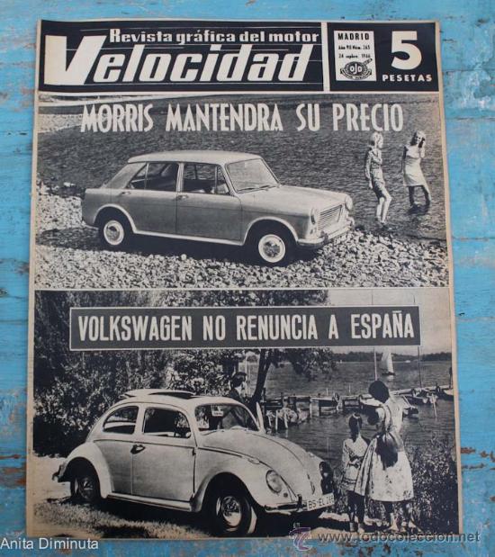 Coches: VELOCIDAD N&ordm; 263 - 1966 - MORRIS, NOVEDADES CITROEN, TRACTOR SAVA NUFFIELD, ETC... EN