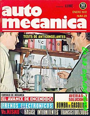 Autos: AUTOMECANICA N&ordm; 29 ENERO 1972
