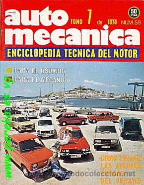 Autos: AUTOMECANICA N&ordm; 59 JULIO 1974