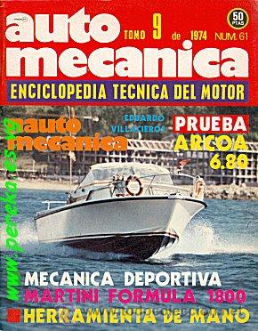 Autos: AUTOMECANICA N&ordm; 61 SEPTIEMBRE 1974