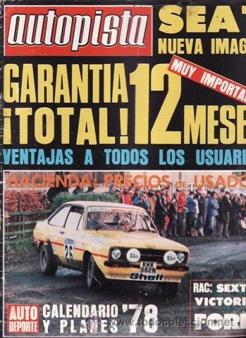 Coches: REVISTA AUTOPISTA N&ordm; 980 A&Ntilde;O 1977. PRUEBA: CHRYSLER SINCA HORIZON.
