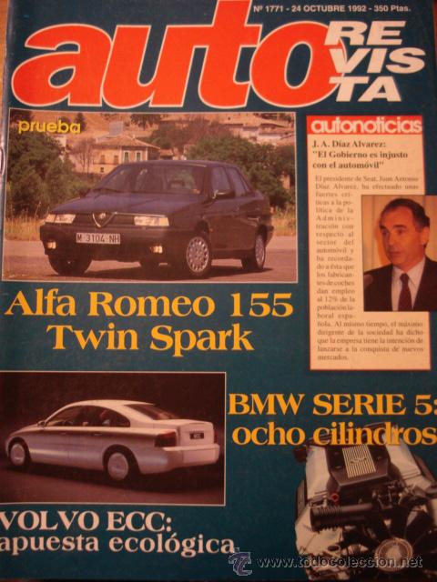 Coches: REVISTA AUTOREVISTA 1771 Alfa Romeo 155 Twin Spark prueba - BMW serie 5 - Volvo ECC - Renault Twingo