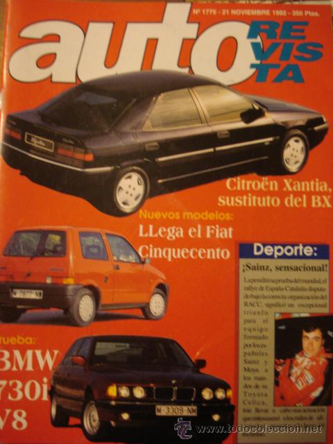 Coches: REVISTA AUTOREVISTA 1775 Citroen Xantia - Fiat Cinquecento - BMW 730 - Lada Niva Ikra