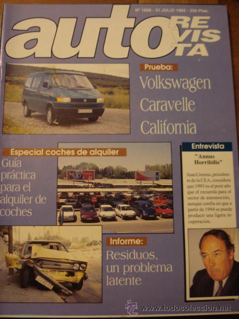 Coches: REVISTA AUTOREVISTA 1808 Portada VW Caravelle California