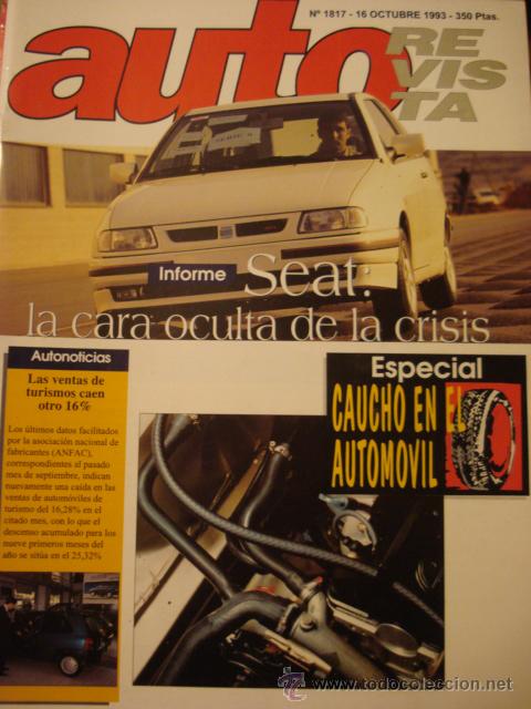 Carros: REVISTA AUTOREVISTA 1817 Informe Seat - Catalogo Ford Escort - deteriorada