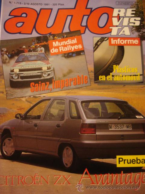 Coches: REVISTA AUTOREVISTA 1715 Citroen ZX - Mundial rallyes - Furgonetas MB 100