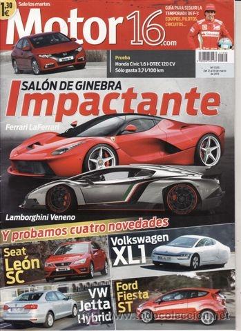 Coches: REVISTA MOTOR 16 N&ordm; 1535 A&Ntilde;O 2013. PRUEBA: SEAT LE&Oacute;N SC. HONDA CIVIV 1.6 I-DTEC 120 CV SPORT.