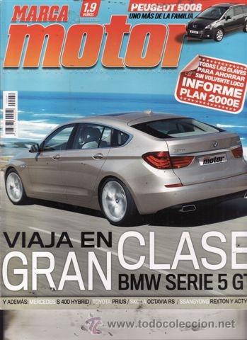 Coches: REVISTA MARCA MOTOR N&ordm; 69 A&Ntilde;O 2009. PRU: MERCEDES SLR STIRLING MOSS. BMW SERIE 5 GT. VW GOLF GTI