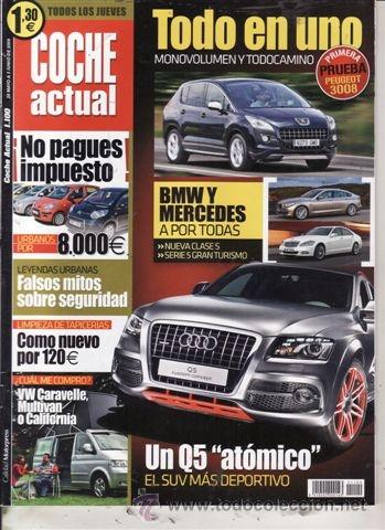 Coches: REVISTA COCHE ACTUAL N&ordm; 1100 A&Ntilde;O 2009. PRUEBA: AUDI A4 AVANT 2.0 TFSI. PEUGEOT 3008 1.6.