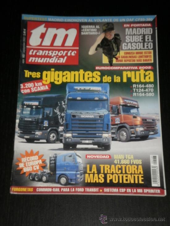 Autos: TM N&ordm; 183 TRANSPORTE MUNDIAL - SCANIA MAN DAF CAMON CAMIONES