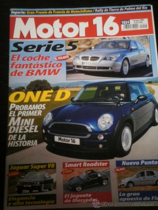 Coches: MOTOR 16 N&ordm; 1024 - JUN 2003 - BMW SERIE 5 / MINI ONE D / JAGUAR SUPER V8 / SMART ROADSTER