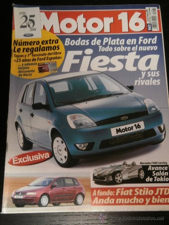 Coches: MOTOR 16 N&ordm; 941 - OCT 2001 - BMW SERIE 7 / FIAT STILO JTD 115 /  SKODA FABIA SEDAN / FORD FIESTA