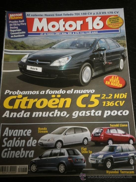 Coches: MOTOR 16 N&ordm; 906 - FEB 2001 - CITROEN C5 / CHRYSLER VOYAGER / AUDI A2 / PEUGEOT 406 / SEAT TOLEDO