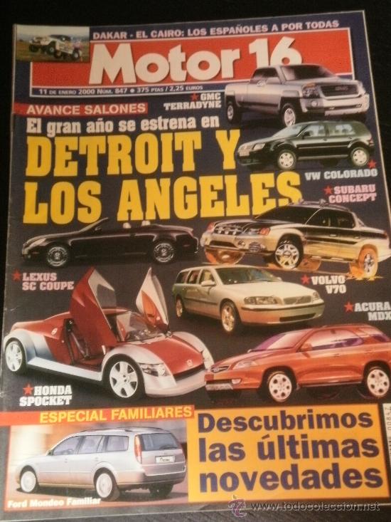 Coches: MOTOR 16 N&ordm; 847 - ENE 2000 - SKODA OCTAVIA / RENAULT MEGANE BREAK / SCAMEL TROPHY / MACLERCH 125
