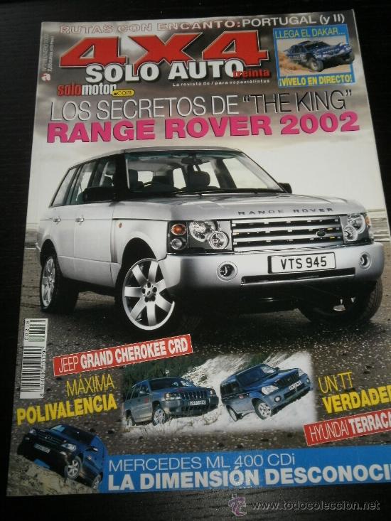 Coches: SOLO AUTO 4x4 - N&ordm; 218 - ENE 2002 - RANG ROVER / HYUNDAI TERRACAN / MERCEDES ML 400 CDI