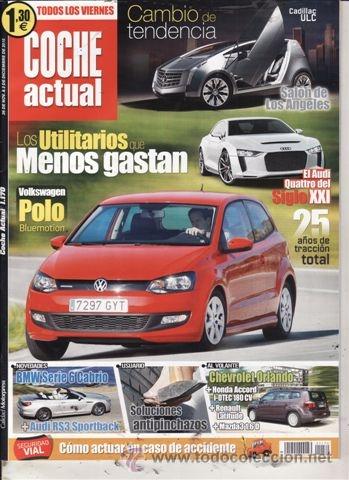 Coches: REVISTA COCHE ACTUAL N&ordm; 1170 A&Ntilde;O 2010. PRUEBA: ALFA 159 1.8 TB SPORTPLLUS. MAZDA3 CRTD 1.6/115. HOND