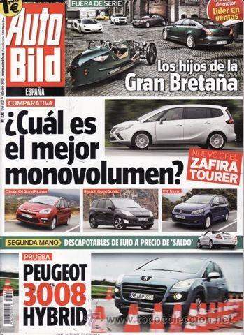Coches: REVISTA AUTO BILD N&ordm; 322 A&Ntilde;O 2012. PRUEBA: BMW M5. PEUGEOT 3008 HYBRID. COMPARATIVA: CITRO&Euml;N GRAND C