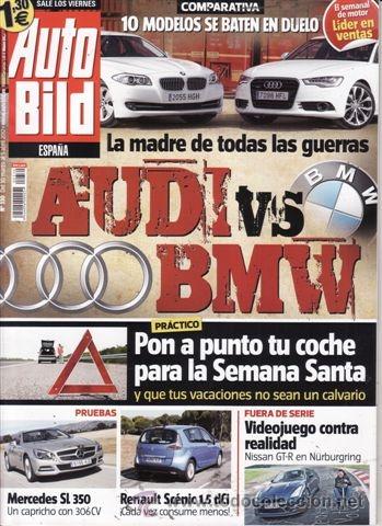 Coches: REVISTA AUTO BILD N&ordm; 330 A&Ntilde;O 2012. PRUEBA: MERCEDES SL 350 306 CV. RENAULT SC&Eacute;NIC 1.5 DCI. LANCIA TH
