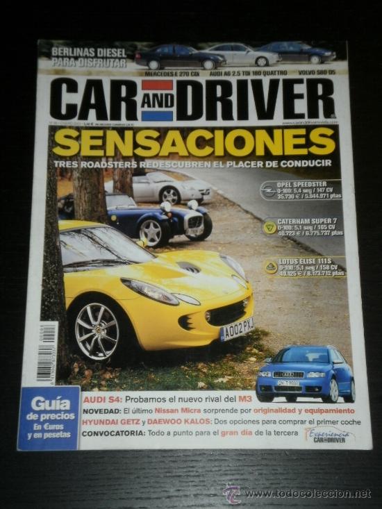 Autos: CAR AND DRIVER N&ordm; 88 - FORD MUSTANG BULLIT GT / THUNDERBIRD / HYUNDAI GETZ GLS / DAEWOO KALOS