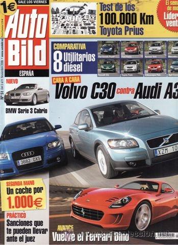 Coches: REVISTA AUTO BILD N&ordm; 51 A&Ntilde;O 2006. PRUEBA: BMW SERIE 3 CABRIO COUP&Eacute;. PEUGEOT 207 1.6 16V GT. FIAT PAN