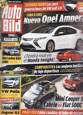 Coches: REVISTA AUTO BILD N&ordm; 192 A&Ntilde;O 2009. PRUEBA: OPEL INSIGINIA OPC. PEUGEOT 3008 HYBRID 4. MERCEDES E63 A