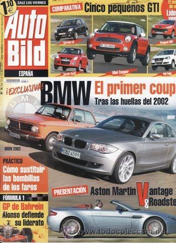 Coches: REVISTA AUTO BILD N&ordm; 74 A&Ntilde;O 2007. PRUEBA: ASTON MARTIN V8 VANTAGE ROADSTER. PEUGEOT 207 1.6 VTI 16V.