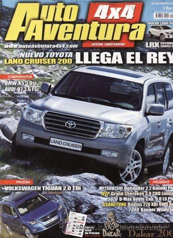 Autos: REVISTA AUTO AVENTURA 4X4 N&ordm; 241 A&Ntilde;O 2008.PRU: VW TIGUAN 2.0 TDI MOTION. ISUZU D MAX DC 3.0 LS PLUS.
