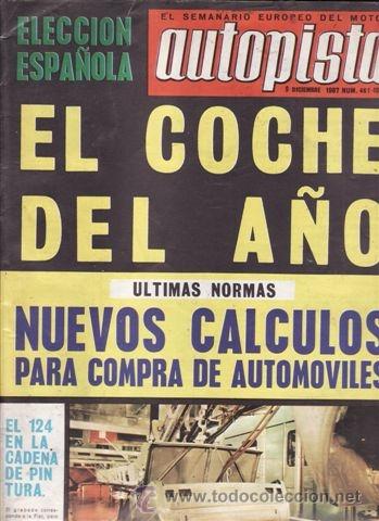 Coches: REVISTA AUTOPISTA A&Ntilde;O 1967 N&ordm; 461. PRUEBA: PEUGEOT 404-8.