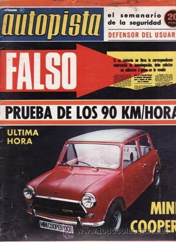 Coches: REVISTA AUTOPISTA N&ordm; 774 A&Ntilde;O 1973. PRUEBA: PEUGEOT 104 COUPE.