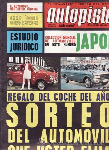 Coches: REVISTA AUTOPISTA N&ordm; 466 A&Ntilde;O 1968.