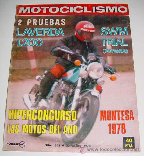 Carros: ANTIGUA REVISTA MOTOCICLISMO - N&ordm; 545 ENERO 1978 - NUMEROSAS FOTOGRAFIAS DE MOTOS DE LA EPOCA - MIDE
