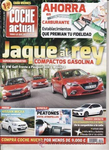Coches: REVISTA COCHE ACTUAL N&ordm; 1307 A&Ntilde;O 2013. PRUEBA: RANGE ROVER SPORT 3.0 SDV6 292 CV. COMPARATIVA: PEUGE