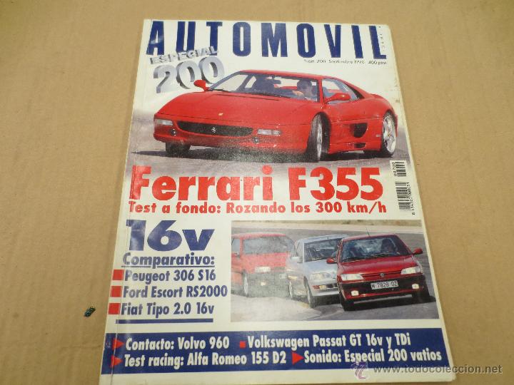Coches: automovil. especial 200. ferrari. peugeot. ford. fiat. volvo. alfa romeo