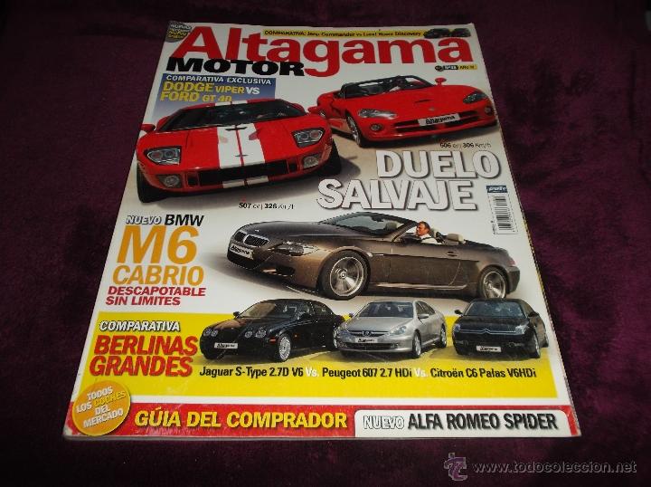 Coches: ALTAGAMA N&ordm; 45. FORD GT 40. DODGE VIPER. JAGUAR S-TYPE. BMW M6 CABRIO.