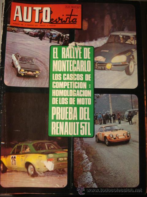 Coches: REVISTA AUTOREVISTA 766 Prueba Renault 5 TL - Rallye Montecarlo - Camion Pegaso 1065 A