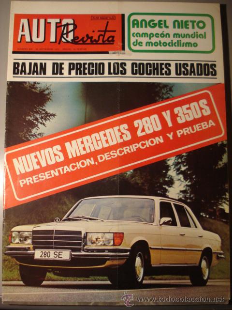 Cars: REVISTA AUTOREVISTA 800 Prueba Mercedes 280 y 350 S - Anuncio union Mercedes y DKW