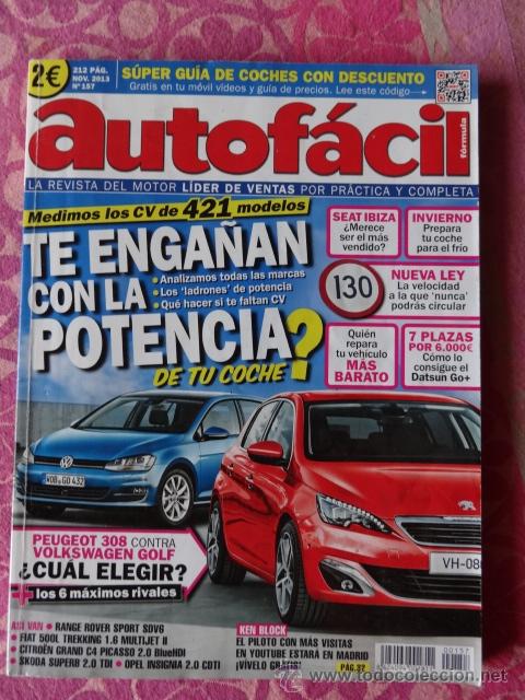 Coches: AUTOFACIL 157 NOV 2013. CAMARO.308 VS GOLF.RANGE ROVER SPORT 3.0.DATSUN GO+
