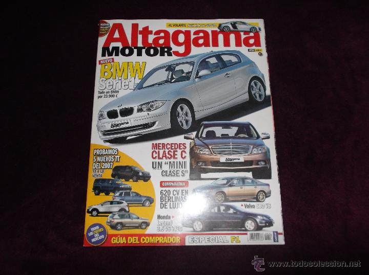 Coches: ALTAGAMA MOTOR N&ordm; 52: ESPECIAL F1, BMW SERIE 1, MINI CLASE S, HONDA LEGEND, VOLVO S8 V8, 5 NUEVOS TT