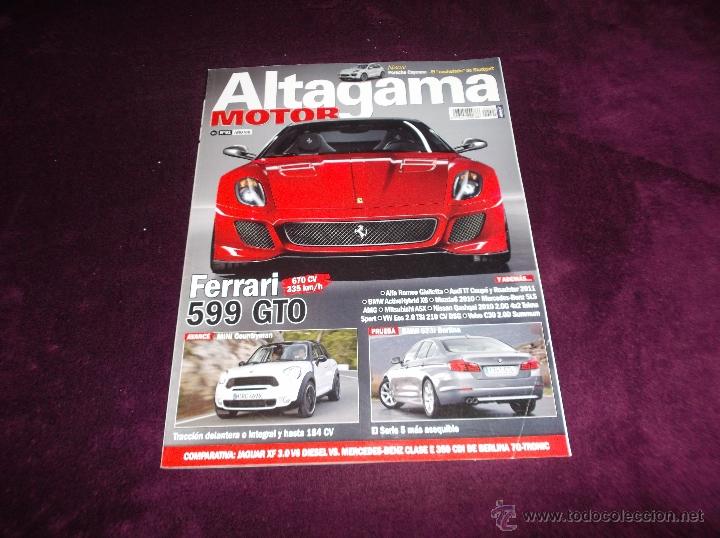 Coches: ALTAGAMA MOTOR N&ordm; 91: FERRARI 599 GTO, MINI COUNTRYMAN, BMW 523i BERLINA,ALFA ROMEO GIULIETTA,MAZDAS