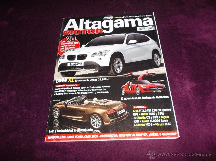 Coches: ALTAGAMA MOTOR N&ordm; 83: BMW X1, AUDI R8 SPYDER, MERCEDES SLS AMG,CITRO&Euml;N C3 Y DS3,JAGUAR XKR,LEXUS IS
