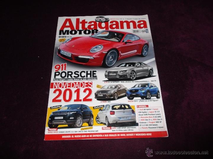 Coches: ALTAGAMA MOTOR N&ordm; 107. 911 PORCHE. AUDI S7. CITROEN DS5. MAZDA CX-5. BMW 118D. RANGE ROVER EVOQUE