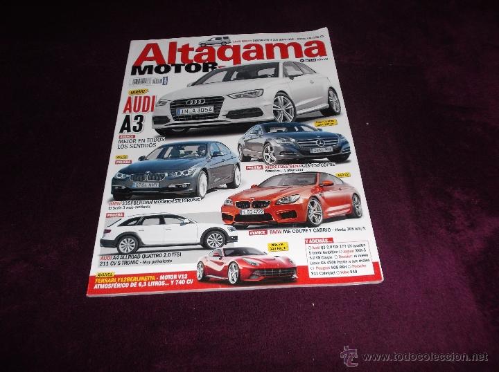 Coches: ALTAGAMA MOTOR N&ordm; 113. AUDI A3. BMW SERIE 3. BMW 335I. FERRARI F12 BERLINETTA. JAGUAR XKR'S