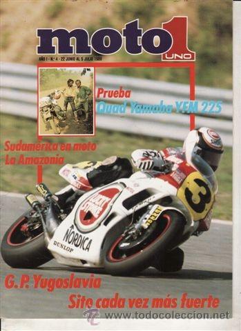 Coches: REVISTA MOTO 1 N&ordm; 4 A&Ntilde;O 1989. PRUEBA: QUAD YAMAHA YFM 225. G.P. YUGOSLAVIA.