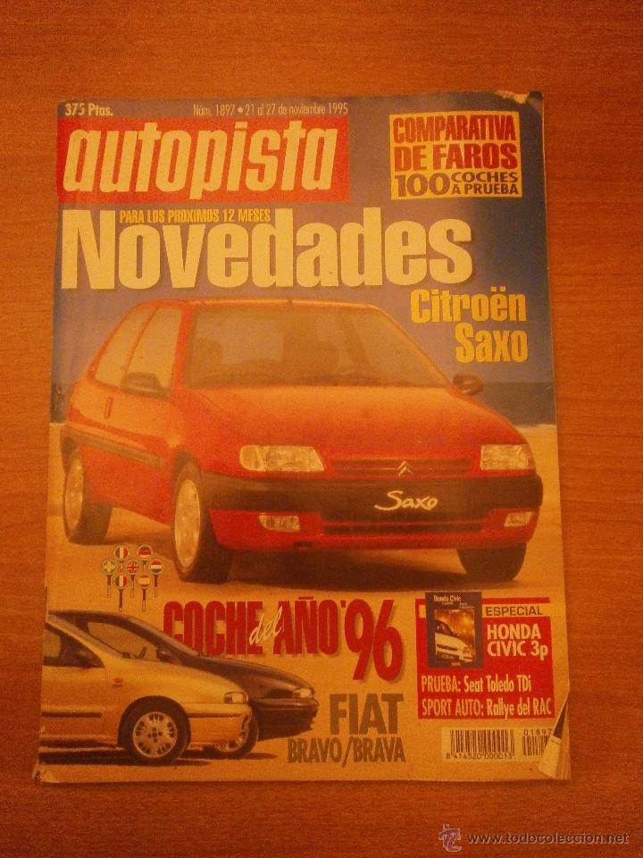 Autos: REVISTA AUTOPISTA - N&ordm; 1887- 21-27- NOVIEMBRE 1995