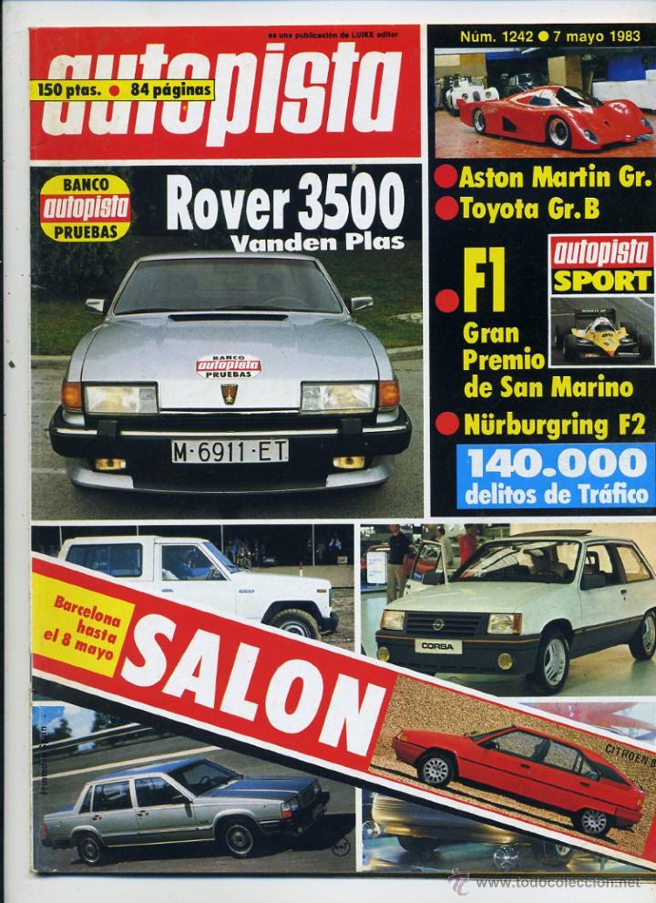 Coches: Autopista n&ordm; 1242 Rover 3500 Vanden  Plas