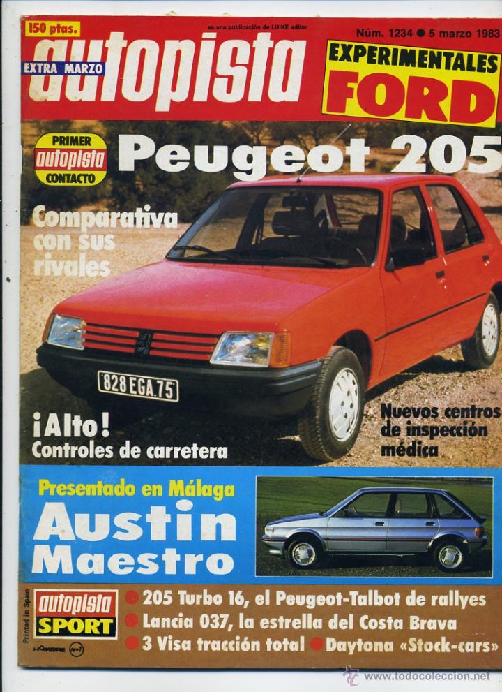 Coches: Autopista n&ordm; 1234 Peugeot 205