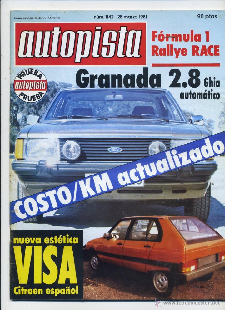 Coches: Autopista n&ordm; 1142 Ford Granada 2.8Ghia Autom&aacute;tico Nueva est&eacute;tica Citro&euml;n Visa